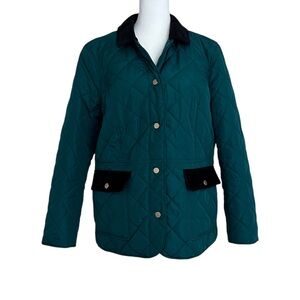 Charter Club Quilted Corduroy Trim Jacket (PL)